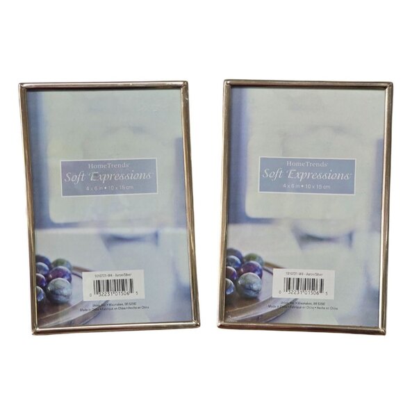 HomeTrends Soft Expressions 4x6" Picture Frame Set Gold - Picture 1 of 3
